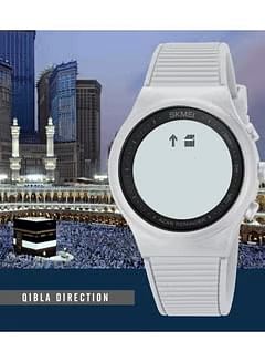 SKMEI 1981 Muslim Azan Men Watches for  Prayer with Qibla Compass Adhan Alarm Hijri Islamic Wristwatch