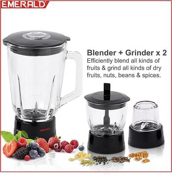 EMERALD Master EK710MJQ Juicer Quatro 4in1 (Juicer+Blender+Dry Grinder+Wet Grinder) 1000 Watts