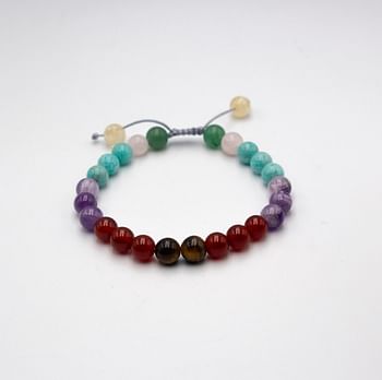 Natural Seven Chakra Crystal Bracelet