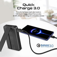 Promate Charging Station with Detachable 10000mAh Power Bank, 15W MagSafe Compatible Charger, 2W Apple Watch Charger, 5W AirPods Pro Charger, 20W USB-C™ Power Delivery and 18W QC 3.0 Ports for iPhone 14, RoverPack