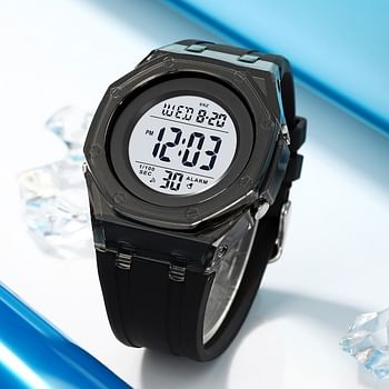 SKMEI Digital 2063 Rubber Water Resist Original/ Black