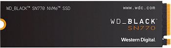 Western Digital Internal Hard Drive SN770 NVMe SSD 1TB (WDBBDL0010BNC-WRSN) - Black