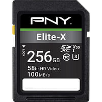 بي ان واي بطاقة ذاكرة  مايكرو اس دي 256 جيجا بايت Elite-X مع محول 100 ميجابايت/ثانية
