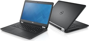 Dell Fast Latitude E5470 HD Business Laptop Notebook PC Intel Core i5-6300U 14 Inches 512GB - 8GB RAM Solid State SSD HDMI Camera Wi-Fi SC Card Reader Win 10 Professional Keyboard English/Arabic - Black