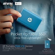 HP P500 Portable SSD 1TB - BLUE