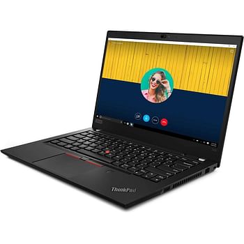 Lenovo Thinkpad T495 Powerfull 14 Bussiness laptop With Graphics, Ryzen 5 Pro 3500, 16GB DDR4 Ram, 256GB NVme SSD, ENG AR Keyboard,  Finger Print , Win 10 Pro , Black