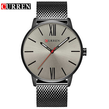 CURREN 8238 Original Brand Stainless Steel Band Wrist Watch For Men