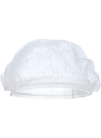 Gesalife 500 Pieces Disposable Shower Caps Non Woven Mob Hair Net 19 Inch White