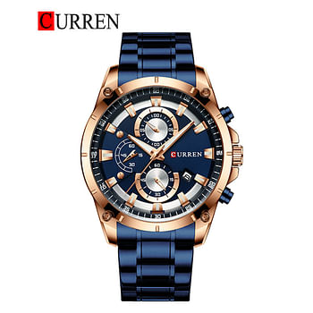 Curren 8360 Men's Luxury Stainless Steel Analog Wrist Watch