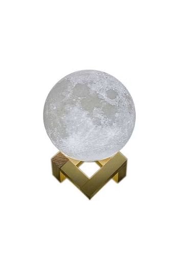 LED 3D Print Rechargeable Moon Light Multicolor