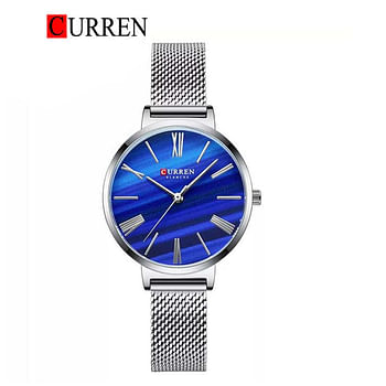 CURREN 9076 Original Brand Stainless Steel Band Wrist Watch For  Women  With  Box .