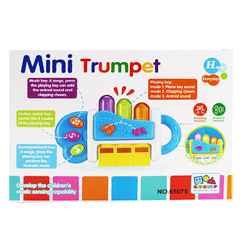 UKR-Musical Toy Mini Trumpet- Yellow