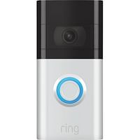 Ring Video Doorbell 3 Rechargable Battery Powerd Satin Nickel