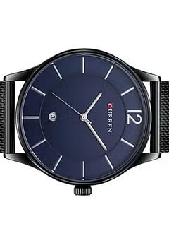 CURREN Men's Water Resistant Analog Wrist Watch 8231 - 42 mm - Black Blue