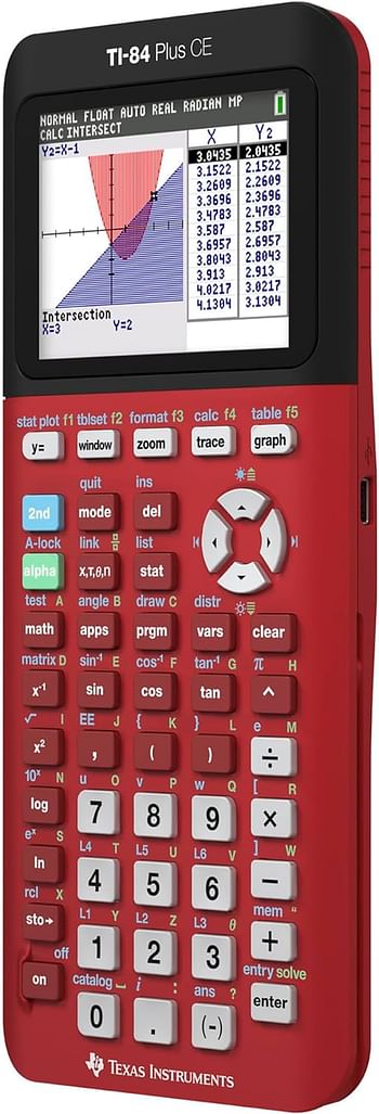 Texas Instruments Graphing Calculator TI-84 Plus CE Python Red