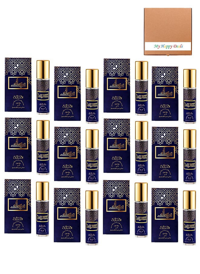12 Piece Nabeel Musk 6 ML Roll On Oil Perfume Set