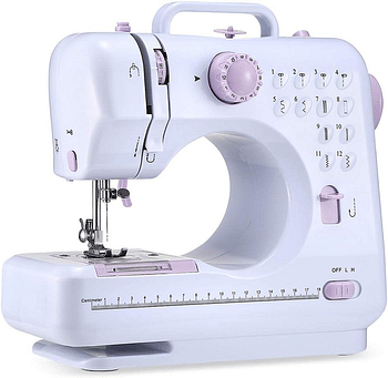 Mini Sewing Machine Portable Household Sewing Machine with 12 Stitch Patterns 2 Speed