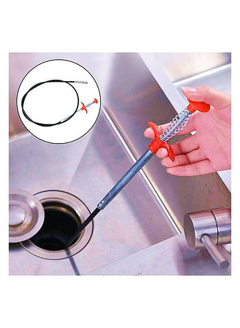 We Happy Kitchen Drain Snake Wire Clog Remover Hair Cleaning Home Bathroom Plumbing Pipe Sewer 160 cm