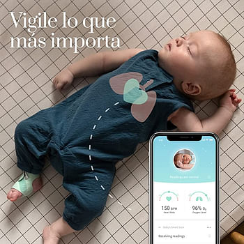 Owlet Smart Sock 3 Baby Monitor with Oxygen & Heart Rate BM06NNBBYG/White
