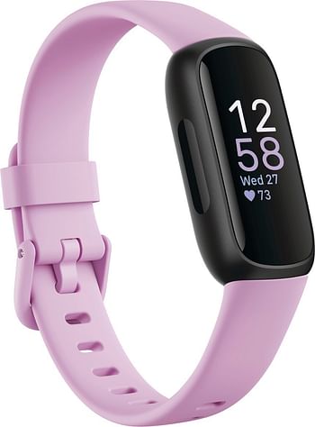 Fitbit Inspire 3 Health & Fitness Activity Tracker (FB424BKLV-US) Lilac Bliss / Black