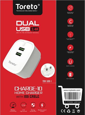 Toreto Home Charger Tor-508 Ios