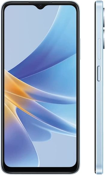 OPPO A17 Dual SIM 6.56 inches Smartphone 64GB 4GB RAM|5000mAh Long Lasting Battery |Fingerprint | 4G LTE Android Phone, Lake Blue