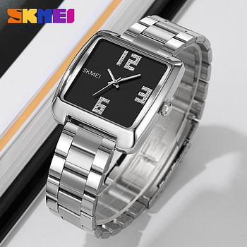 SKMEI 2138 Luxury Stainless Steel Wristwatc 30M Waterproof.