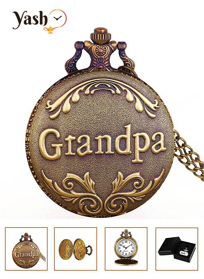 Yash Grandpa Design Quartz Pocket Watch