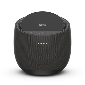 Belkin - SoundForm Elite Hi-Fi Smart Speaker + 10W Wireless Charger - Black