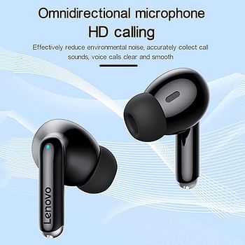 Lenovo XT88 TWS Bluetooth 5.1 Earphone Wireless Earbuds HiFi Stereo Bass ENC Noise Reduction, Black