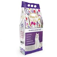 Happy Cat Bentonite Dust Free Clumping Cat Litter - Wonderful Lavender Scent  5L