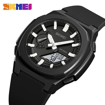 SKMEI Men Electronic Watch Duplex Watch 50 meter Waterproof Multifunctional Wristwatch Fashion Business Style For Men 2091.