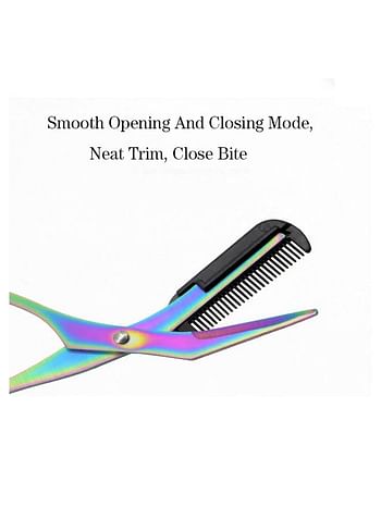 1pc Eyebrow Trimming Scissors Comb Eyelash Hair Tweezers Eyebrow Shaping Razor Trimmer Makeup Tool