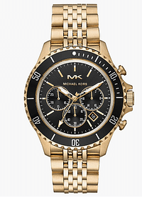 Michael Kors Bayville Chronograph Stainless Steel Watch Gold
