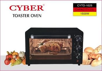 25 Liter Electric Oven With Rotisserie Grill Function with Cyber Electric Kettle Combo Offer