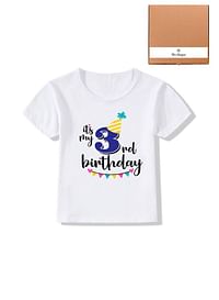 Its My 3rd Birthday Party Boys and Girls Costume Tshirt Memorable Gift Idea Amazing Photoshoot Prop  Blue