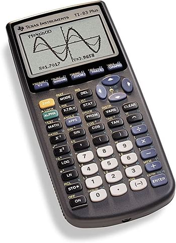 آلة حاسبة تكساس إنسترومنتس Ti-83 بلس، أسود