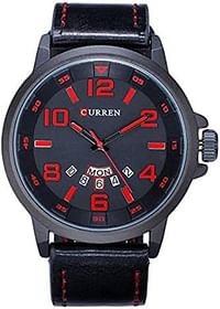 CURREN 8240 Men Japan Movement Quartz Watch Leather Strap Wrist Watches For Men With Date Calendar Male Watch