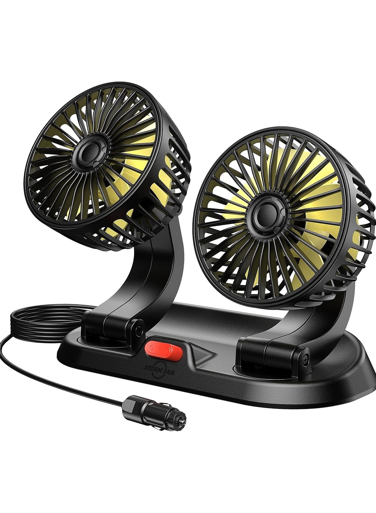 Universal USB 5V, Mini Electric Car Fan, 360 Degree Rotation, Low Noise Summer Air Conditioner Cooling Stable Wind Speed