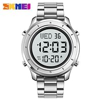 SKMEI  New Stainless Steel Luminous Fashion Casual Waterproof Wrist Watch For Men 1864.