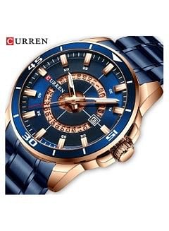 CURREN 8359 Men's Watch Water Resistant Stainless Steel Quartz Business Wrist Watch.