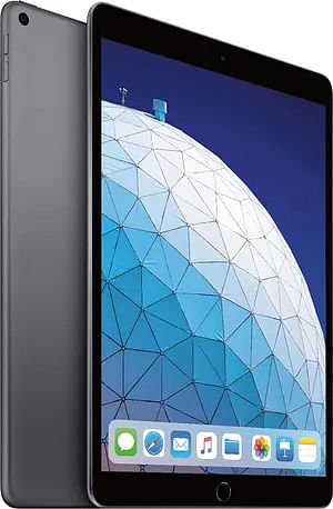 أبل آيباد إير ٣ مقاس ١٠,٥ بوصة واي فاي (٢٥٦ جيجابايت) - رمادي +   لوحة مفاتيح أبل الذكية لجهاز آيباد برو مقاس 10.5 بوصة الجيل الثاني و(iPad 7، 8، 9) موديل (A1829) إنجليزي