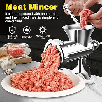 JCW-12 Household Manual Meat Grinder Hand Crank Meat Vegetable Mincer Sausage Stuffer Grinding
