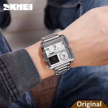 SKMEI 1584 Luxury  Japan Digital Movement Watch for Men.