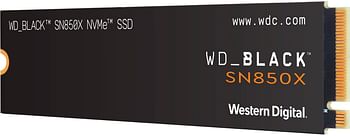 ويسترن ديجيتال بلاك SN850X NVMe 2 تيرابايت SSD WDBB9G0020BNC-WRWM - أسود