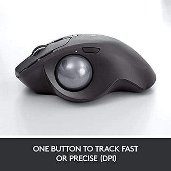 Logitech Mx Ergo Advance Wireless Trackball Mouse (910-005177) Black