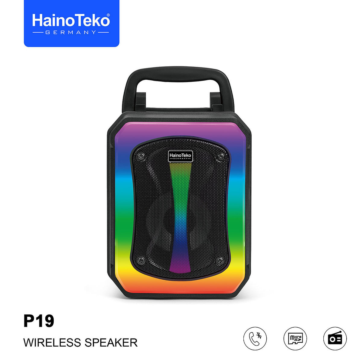 Haino Teko Germany P19 Wireless Portable Bluetooth Speaker