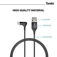 Unbreakable Braided Charging Data Cable 1 Meter for V8 (Elite-1, TOR-836) TORETO