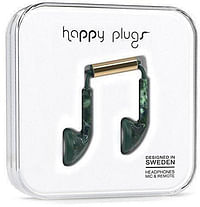 Happy Plugs - رخام Earbud Jade Green