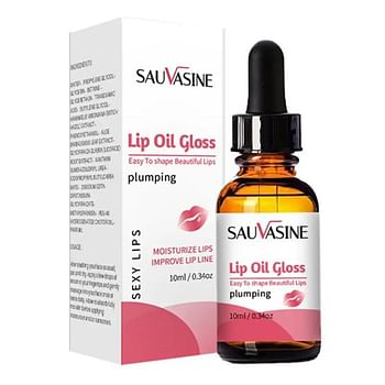 Moisturizing Lip Oil Gloss - Lip Care Mask and Glowing Serum (10 ml)